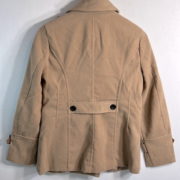 I.B. Diffusion Camel Pea Coat size S - Picture 7 of 9
